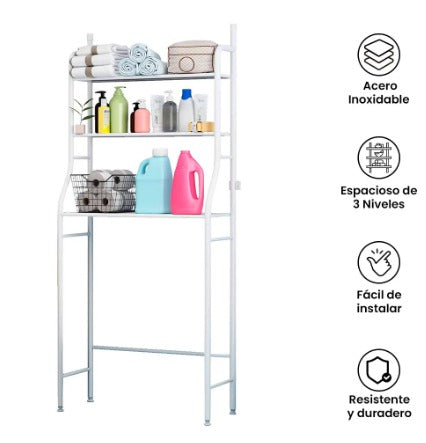 ORGANIZADOR DE BAÑO CON 3 NIVELES